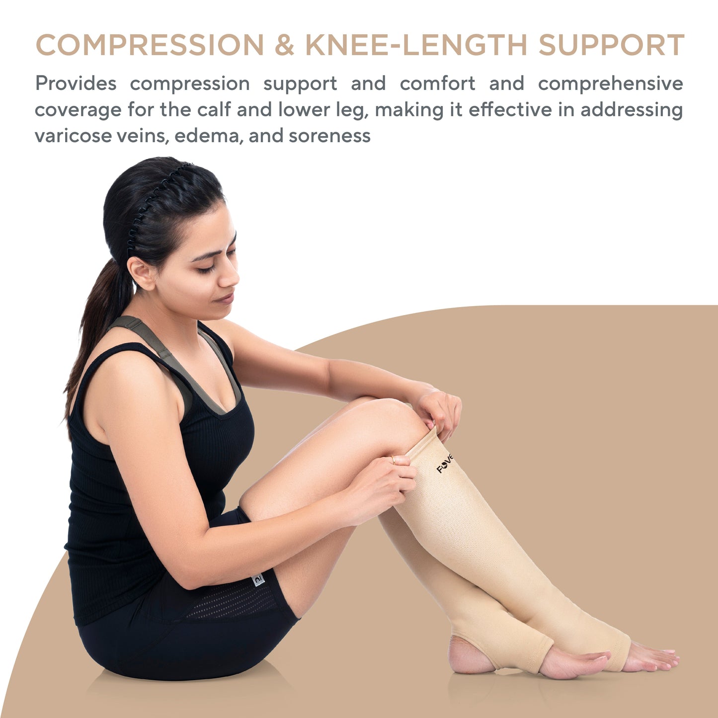 Varicose Veins Compression Stockings (Below Knee)