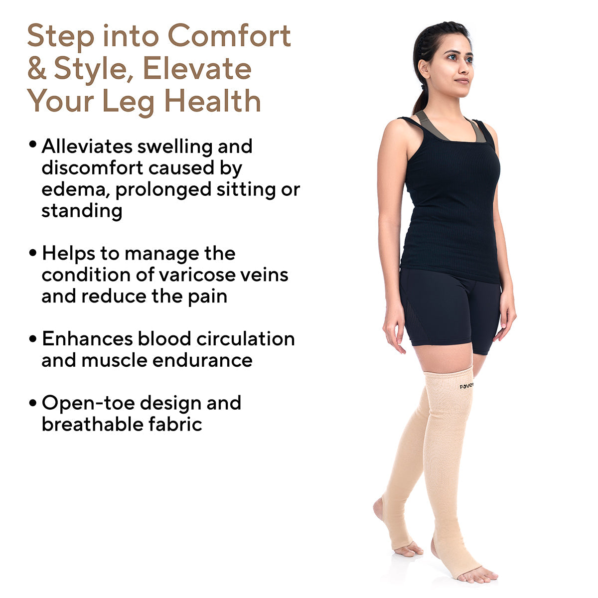 Varicose Veins Compression Stockings (Above Knee)