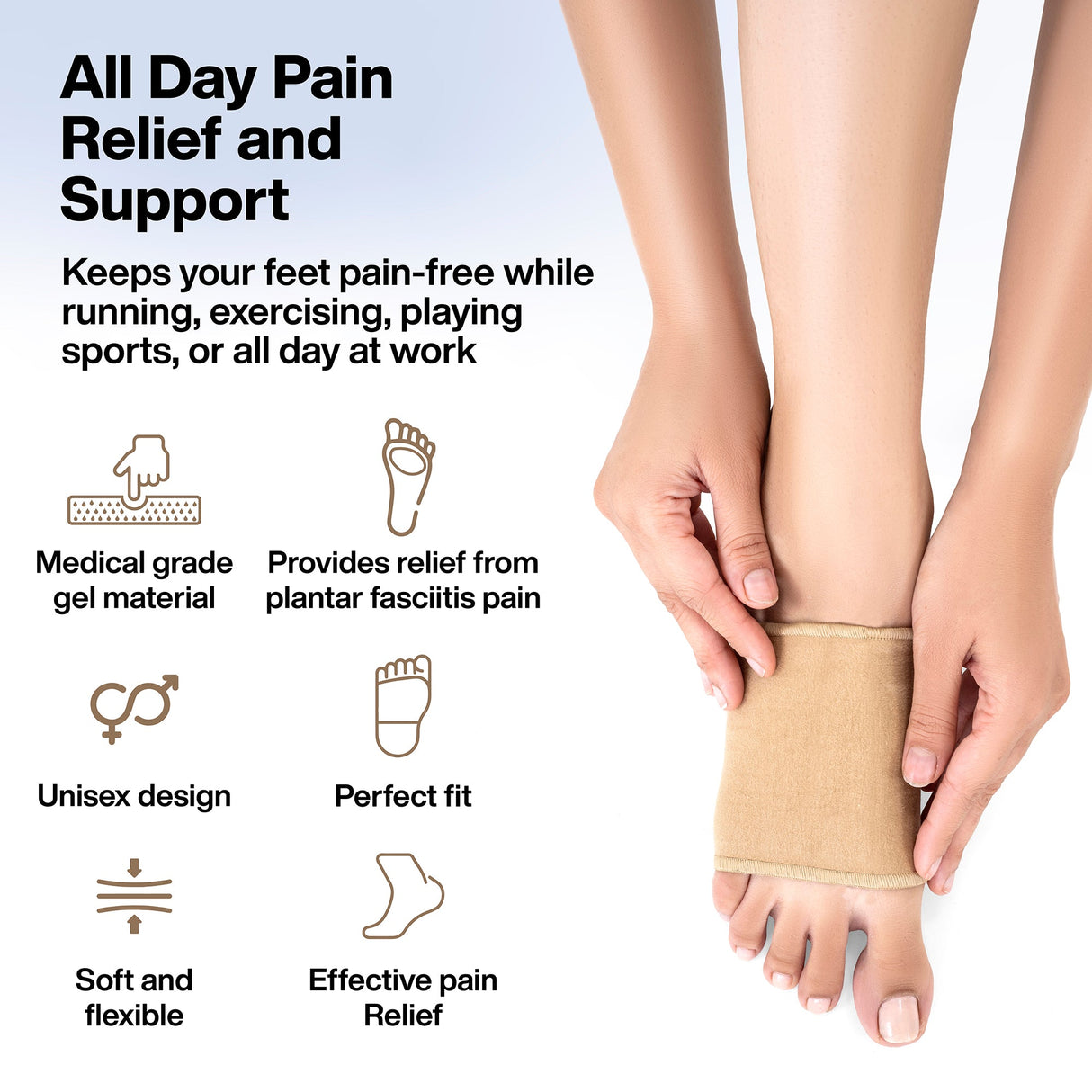 Plantar Fasciitis Arch Support Sleeves Pair