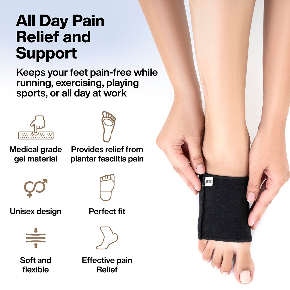 Plantar Fasciitis Arch Support Sleeves Pair