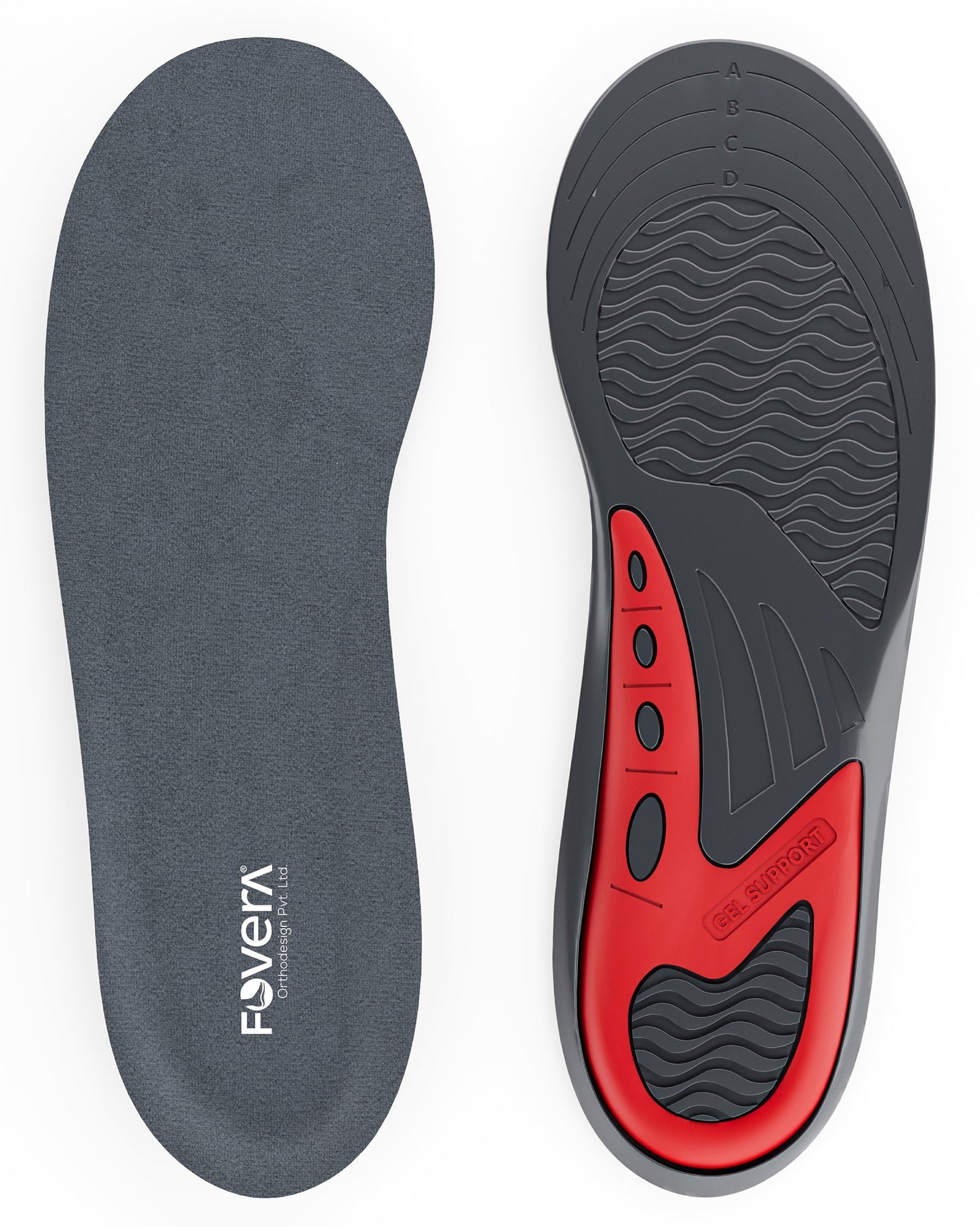 Gel Insoles Pair for Walking, Running, Sports, Formal & Safety Shoes