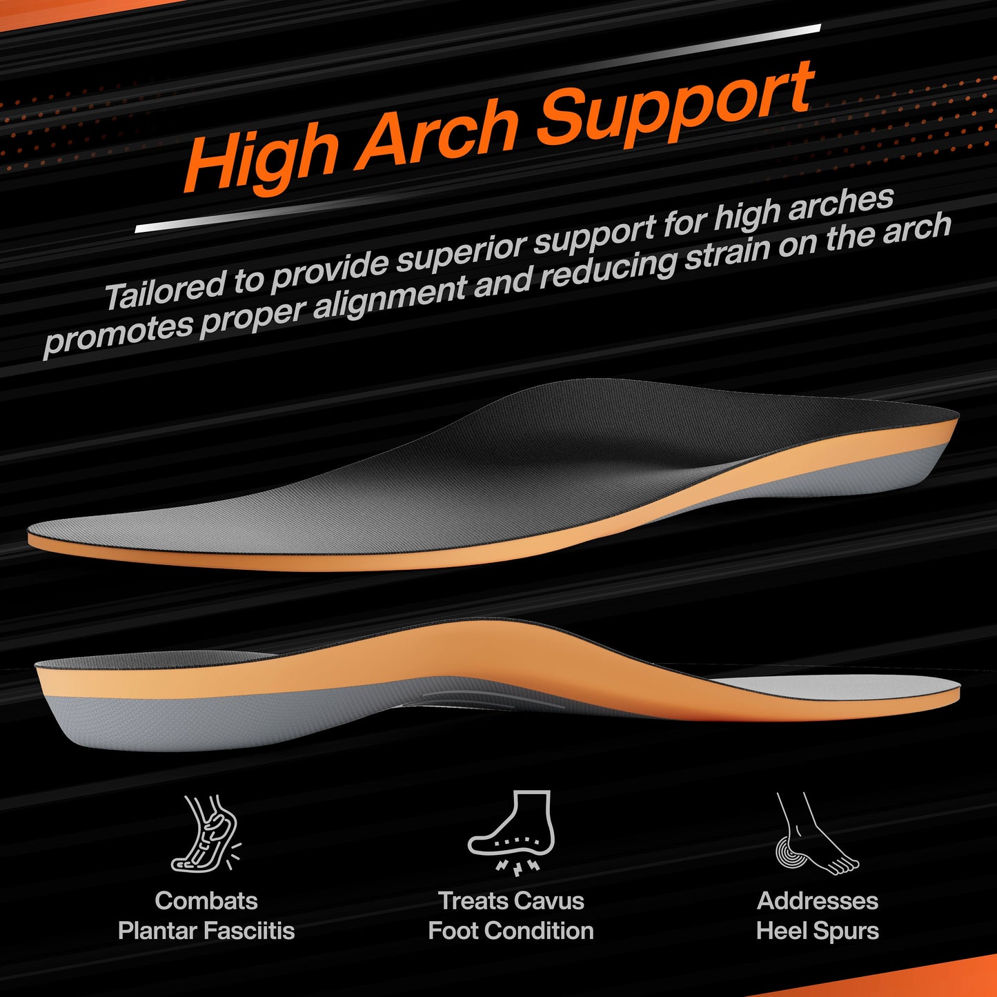High Arch Support PU Insole