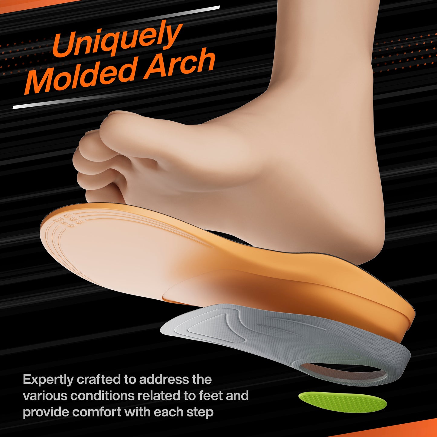 High Arch Support PU Insole