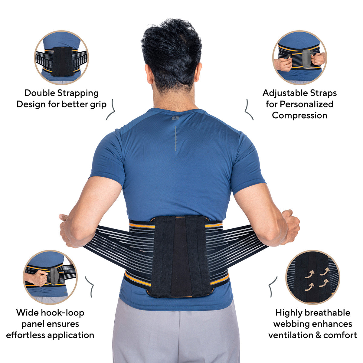 Contoured Lumbar Support Belt