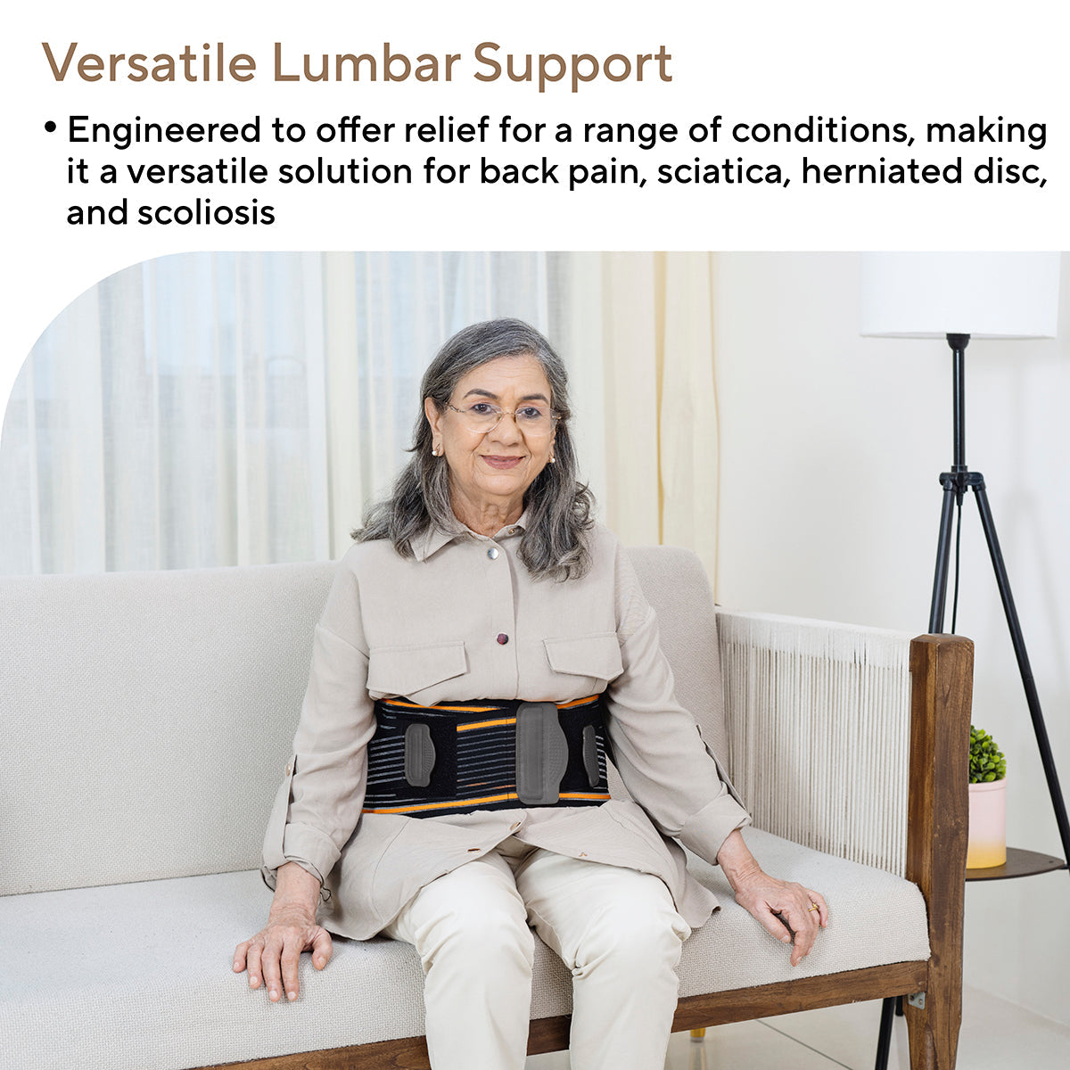 Contoured Lumbar Support Belt