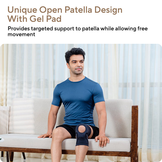 Open Patella Knee Caps Compression Support for Knee Pain Relief