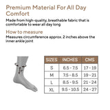 Ankle Compression Sleeve and Protector for Men & Women (1 Pair)