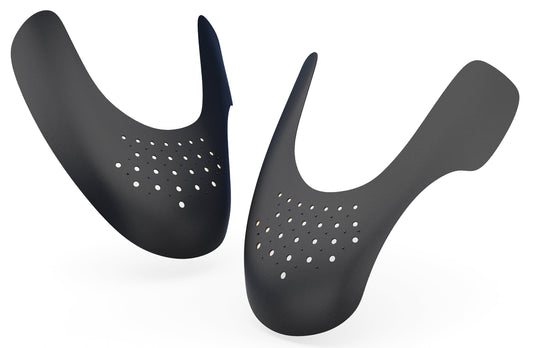 Two Layer Anti-Wrinkle Shoe Protection Guards with Gel Comfort Layer Inside